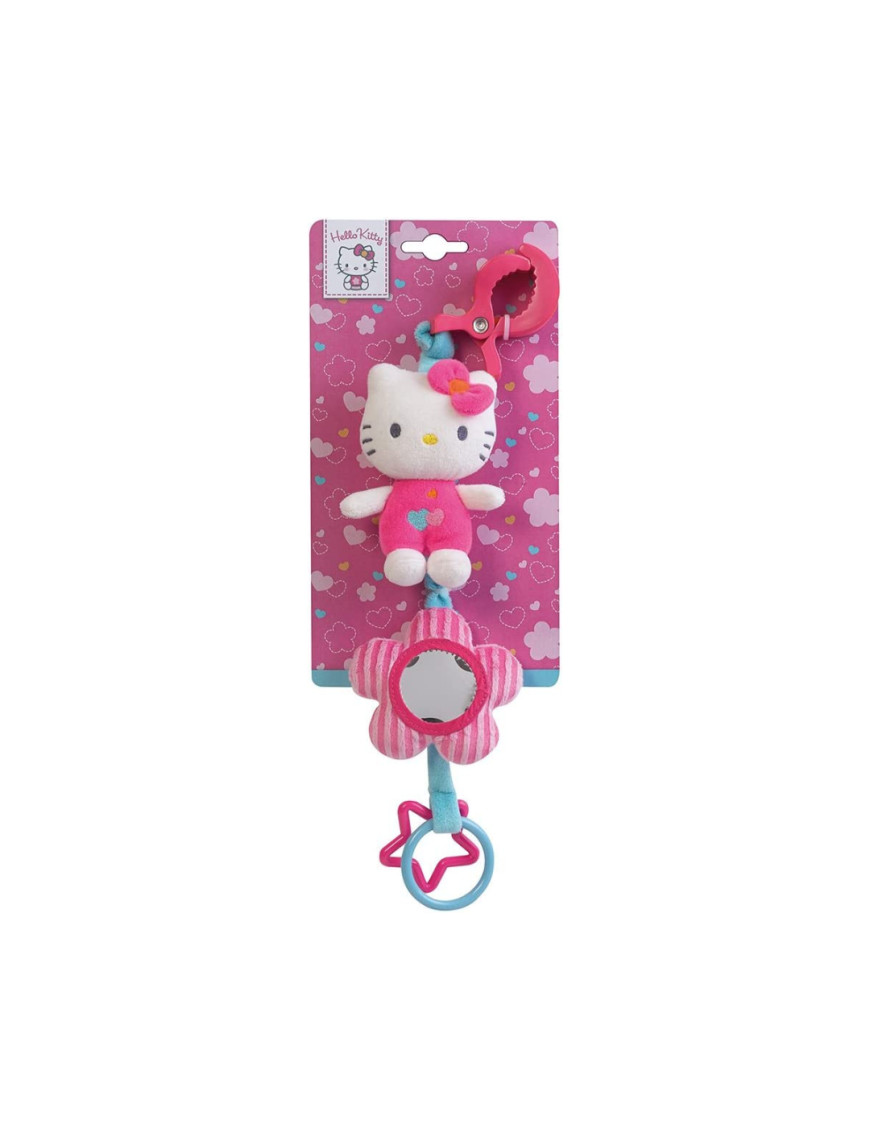 Hello kitty baby peluche avec clip activités a accrocher +/- 42cm