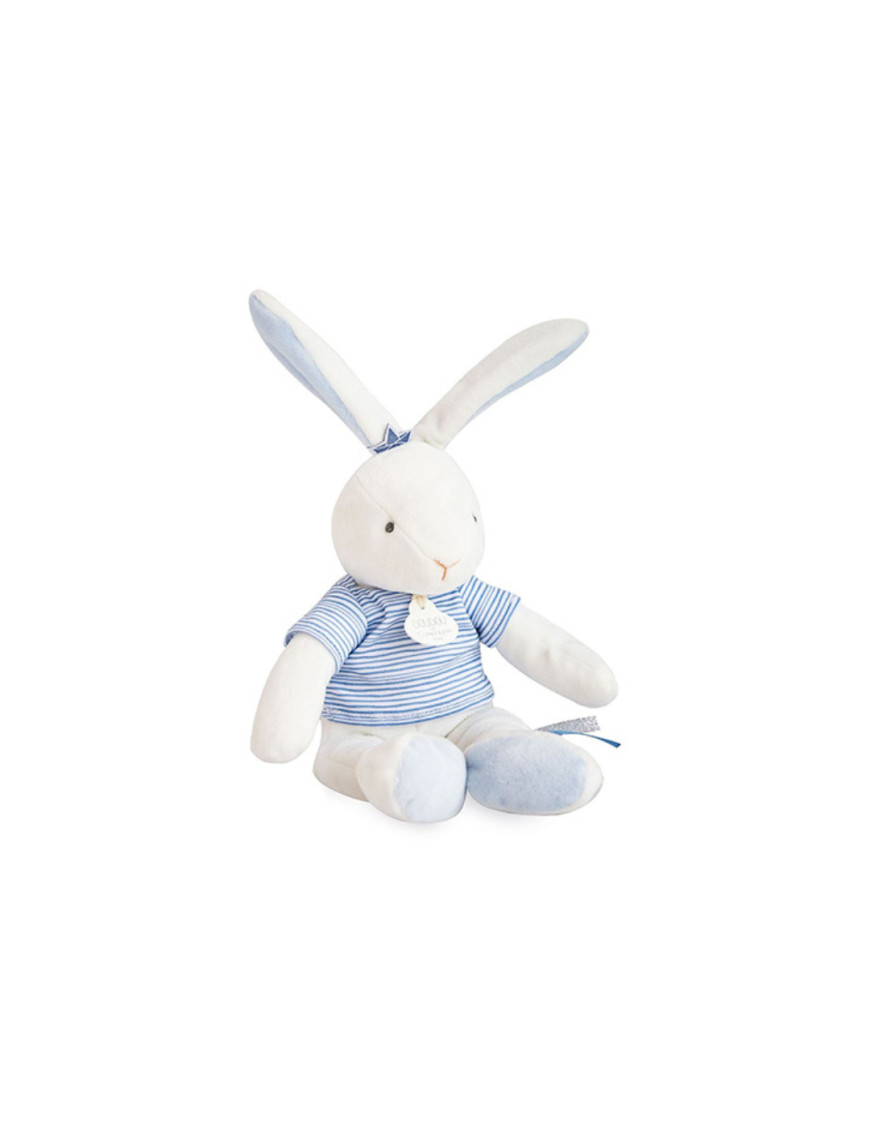 Doudou Et Compagnie - Peluche lapin matelot bleu - 25 cm