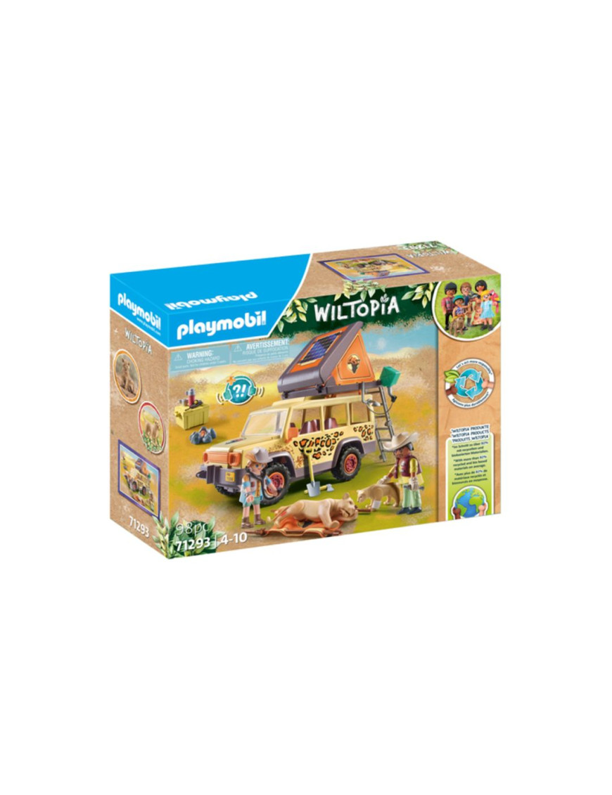 Playmobil - 71293 - Animaux & Nature – Wiltopia - Explorateurs avec véhicule tout terrain - 80% de matériaux recyclés