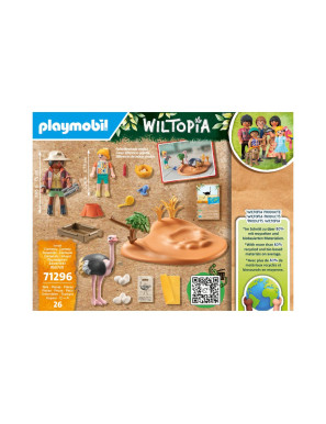 Playmobil - 71296 - Animaux & Nature – Wiltopia - Explorateurs et nid d'autruche - 80% de matériaux recyclés