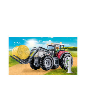 Playmobil - 71305 - Grand tracteur électrique - 80% de matériaux recyclés - Animaux & Nature - Country - La vie à la ferme