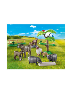 Playmobil - 71307 - Animaux de la ferme - 80% de matériaux recyclés - Animaux & Nature - Country - La vie à la ferme