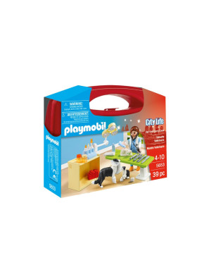 Playmobil – 5653 - Animaux & Nature – Le parc animalier – Valisette Vétérinaire