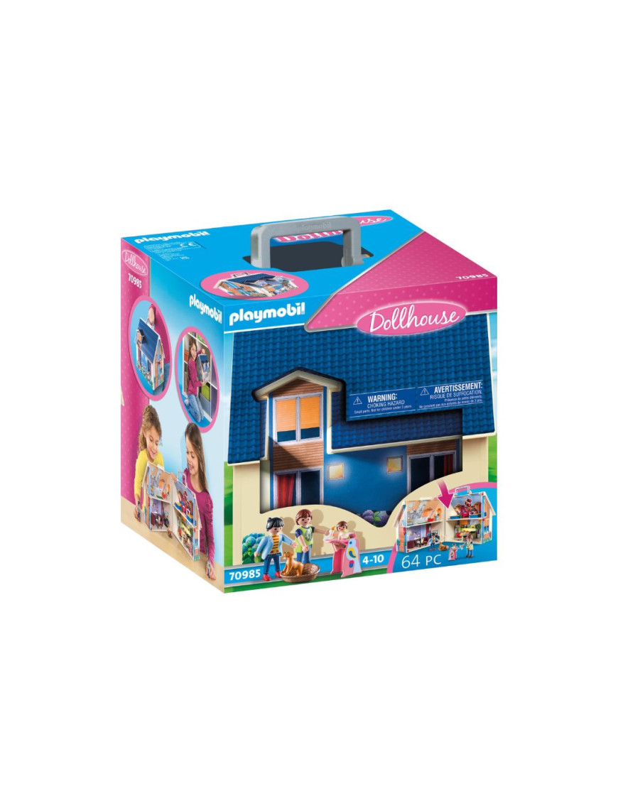 Playmobil - 70985 - Maison transportable - Famille & Loisirs - Dolhouse - La maison traditionnelle
