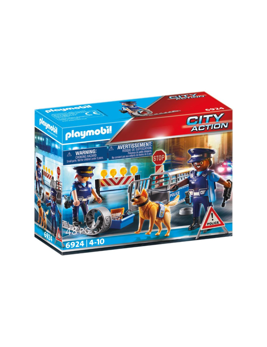 Playmobil – 6924 – Ville & Métiers – City Life – Les policiers - Barrage de police