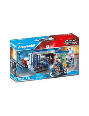 Playmobil - 70568 - Police Poste de police et cambrioleur - Ville & Métiers - City Life - Les policiers