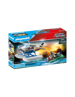 Playmobil - 70779 - Hydravion de police et bandit - Ville & Métiers - City Life - Les policiers