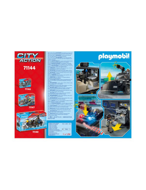 Playmobil – 71144 – Ville & Métiers – City Life – Les policiers - Véhicule d'intervention des forces spéciales