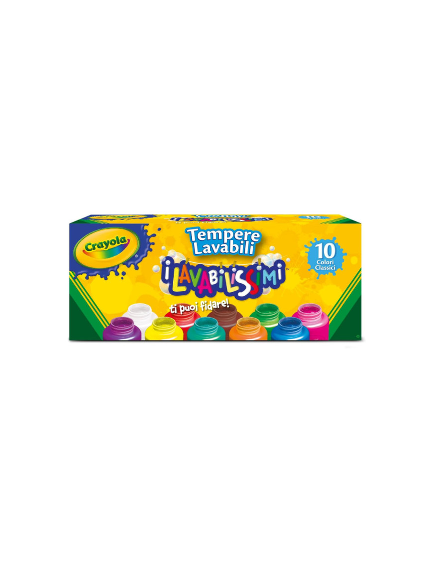 Crayola - 10 pots de peinture lavable