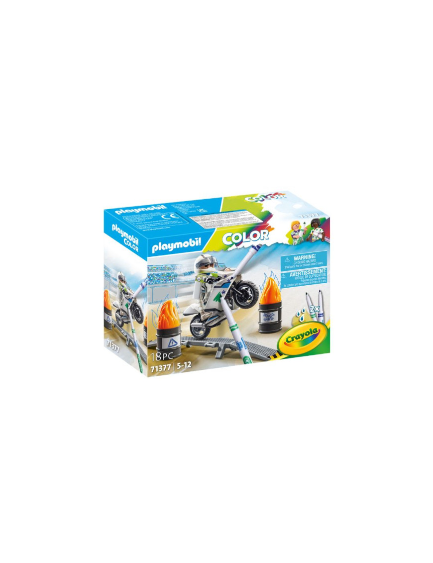 Playmobil - 71377 - PLAYMOBIL Color : Moto - Ville & Métiers - Playmobil Color