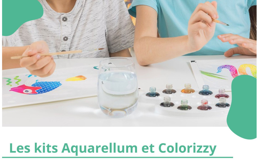 Aquarellum et Colorizzy : les coffrets de peinture pour enfants